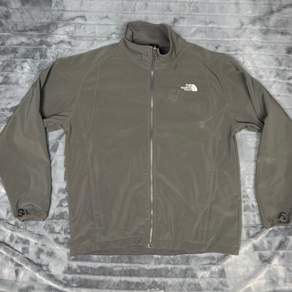 The North Face Mens Apex Bionic Softshell Jacket Grey Large Full Zip Windproof